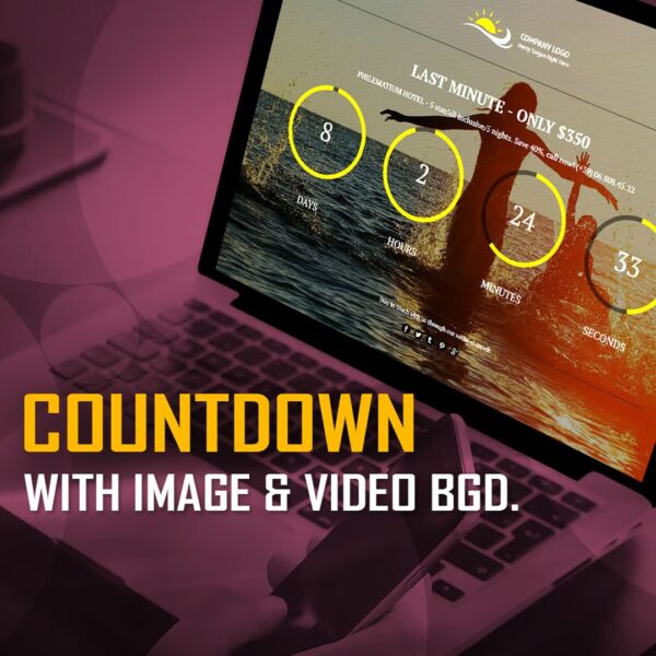 WordPress Countdown Timer Plugin with Image & Video Background Support