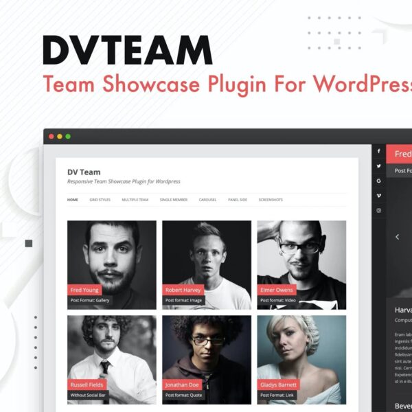 DV Team – Team Display Plugin for WordPress